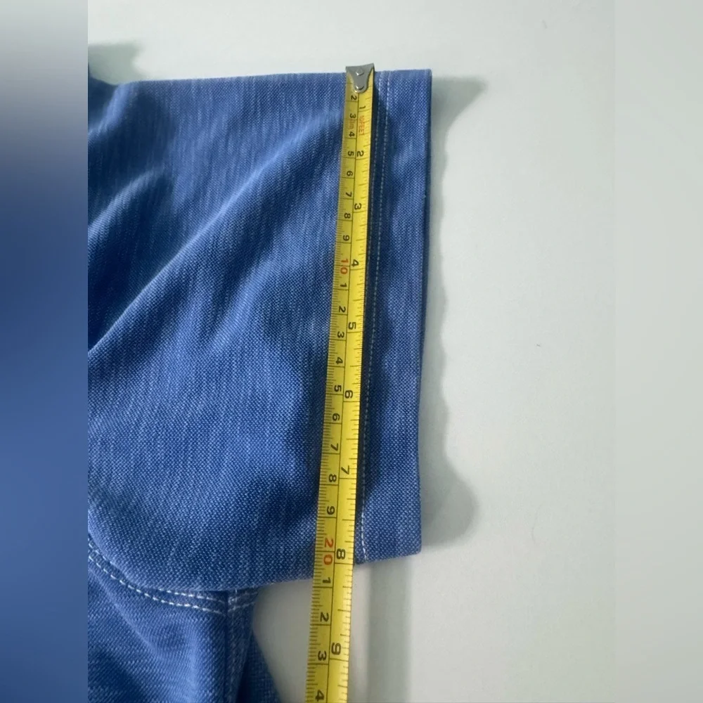 Tommy Bahama Blue Polo Shirt with Classic Collar - Picture 8 of 10
